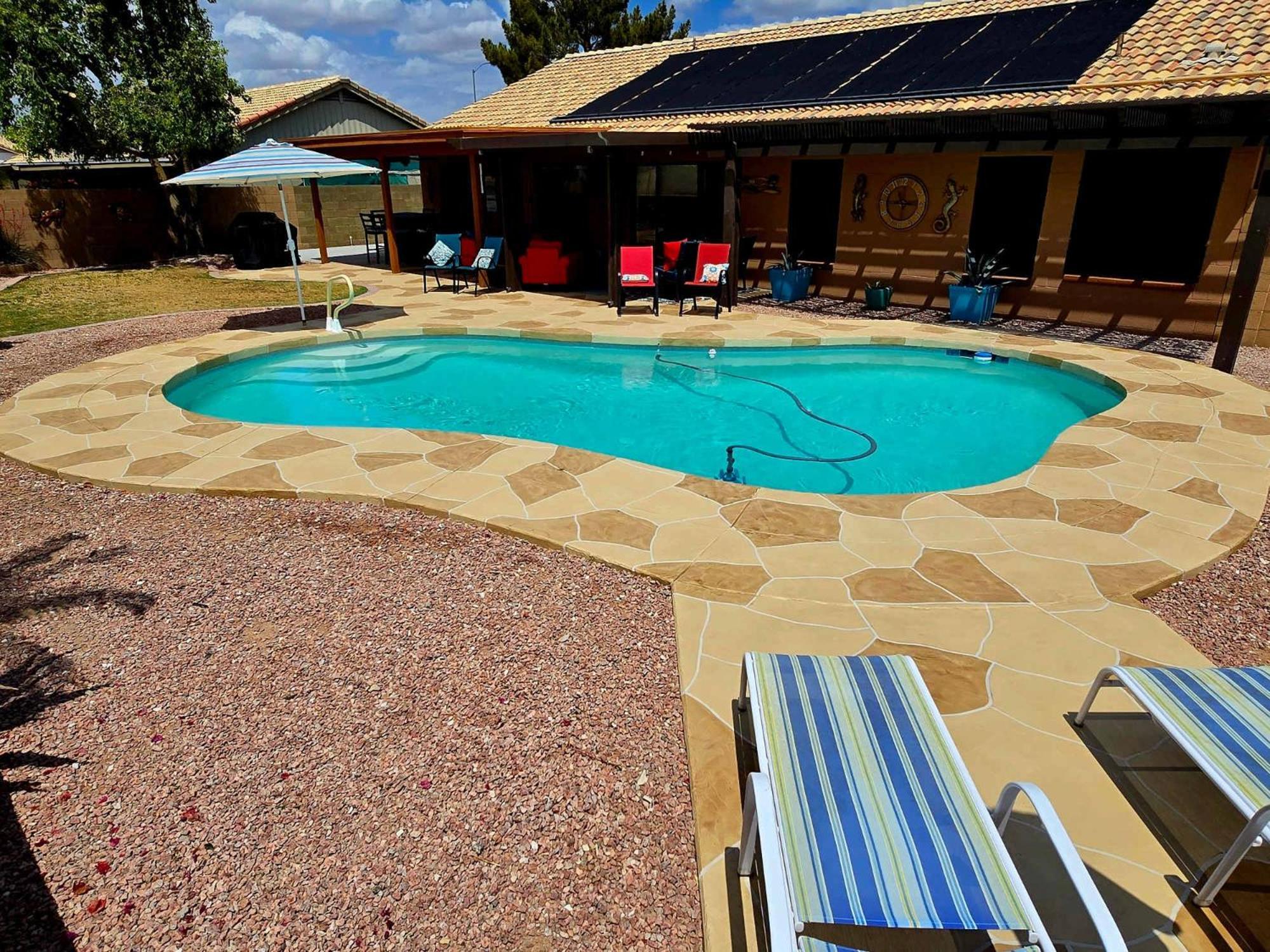 Cozy Home With Pool, Fire Table, Bbq, Rv Parking Mesa Esterno foto